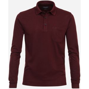 CASA MODA comfort fit polo lange mouw, rood
