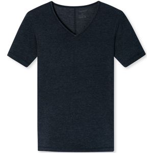 SCHIESSER Personal Fit T-shirt (1-pack), heren shirt korte mouwen v-hals nachtblauw -  Maat: M