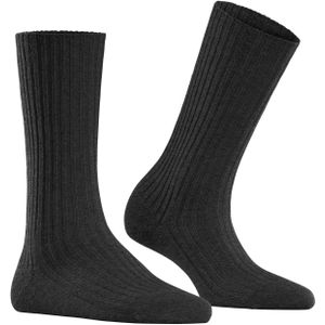 FALKE Cosy Wool Boot damessokken, antraciet grijs (anthra.mel)
