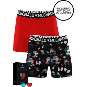 Muchachomalo boxershorts, heren boxers normale lengte (2-pack), 3d Print -  Maat: XXL