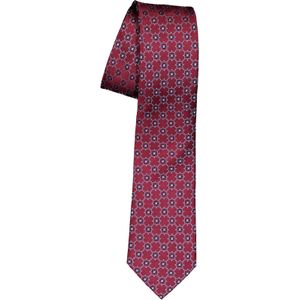 ETERNA smalle stropdas, bordeaux rood dessin -  Maat: One size