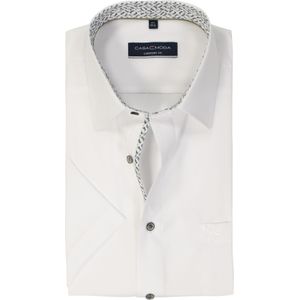 CASA MODA comfort fit overhemd, korte mouw, popeline, wit