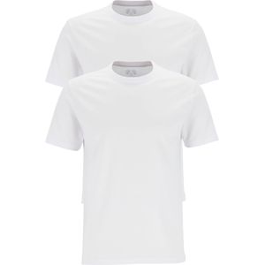 Ceceba heren T-shirts regular fit (2-pack), O-hals, wit -  Maat: 4XL