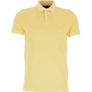 Marc O'Polo shaped fit polo, heren poloshirt korte mouw, geel