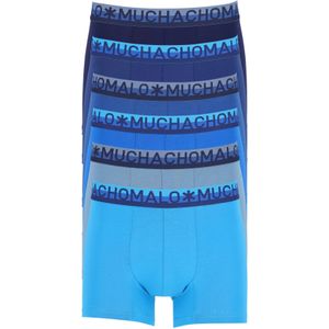 Muchachomalo heren boxershorts (6-pack), cotton solid , blauw, blauw, blauw, blauw, blauw, blauw -  Maat: XXL
