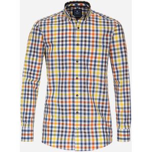 Redmond - Comfort Fit - Overhemd - Geel - Popeline, Lange Mouwen, Easy Iron