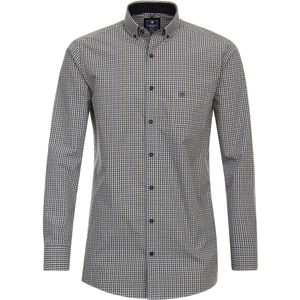 3 voor 99 | Redmond modern fit overhemd, popeline, blauw geruit