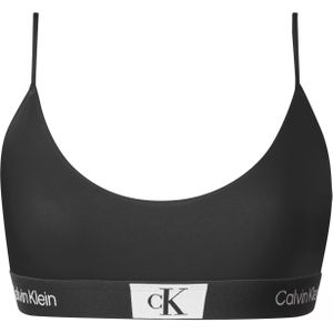 Calvin Klein dames 1996 unlined bralette, bralette, zwart -  Maat: L