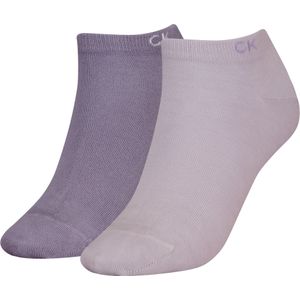 Calvin Klein Sneaker (2-pack), dames enkelsokken, lila