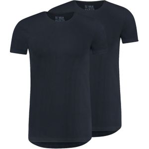 RJ Bodywear Everyday Maastricht T-shirt (2-pack), heren T-shirt met O-hals, donkerblauw -  Maat: M