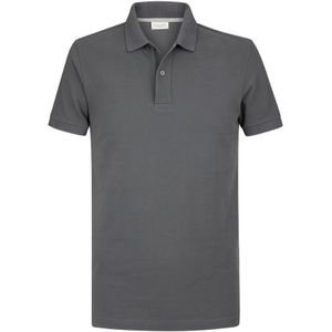 Profuomo slim fit heren polo, lichtgrijs