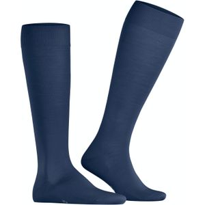 FALKE ClimaWool heren kniekousen, blauw (royal blue) -  Maat: 47-48