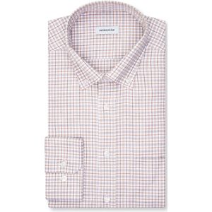 Seidensticker - Flanellen Overhemd - Zwarte Roos - Regular 1/1 Button-down Kraag Ruit