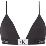 Calvin Klein dames 1996 unlined triangle bra, triangel BH, zwart -  Maat: L