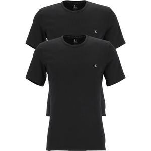 Calvin Klein CK ONE cotton crew neck T-shirts (2-pack), heren T-shirts O-hals, zwart -  Maat: L