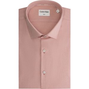 Calvin Klein slim fit overhemd, Tonal Structure Slim Shirt, antiek roze 43