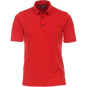 CASA MODA comfort fit heren polo, rood -  Maat: M