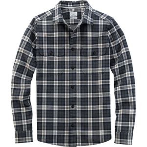 OLYMP Smart Casual Level 5 body fit overhemd, popeline, marineblauw geruit