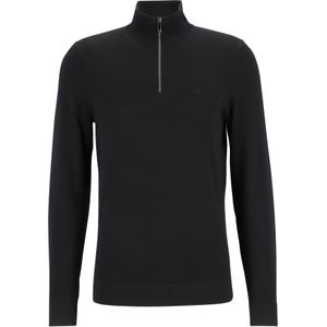 Calvin Klein trui met rits wol, zwart -  Maat: XL