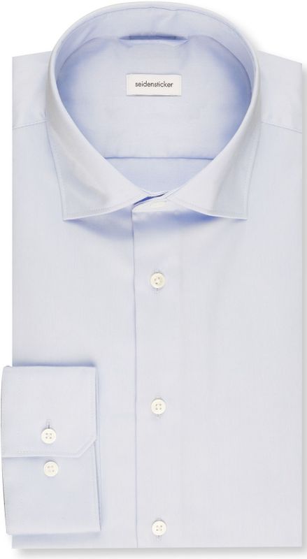 Overhemden - Blauw - 100% Katoen - X-Slim Kent-kraag