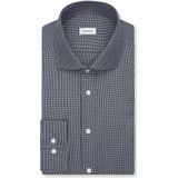 Seidensticker slim fit overhemd, popeline, blauw geruit