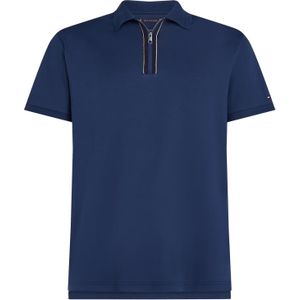 Tommy Hilfiger - Regular Fit Polo - Blauw - Jersey - Korte Mouwen