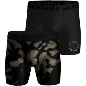 Bjorn Borg Performance boxers, microfiber heren boxers lange pijpen (2-pack), multicolor -  Maat: XXL