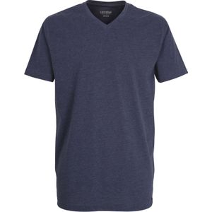 Ceceba heren T-shirt V-hals (1-pack), blauw -  Maat: 9XL
