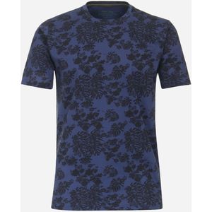 Redmond regular fit T-shirt, korte mouw O-hals, blauw (met print) -  Maat: XXL