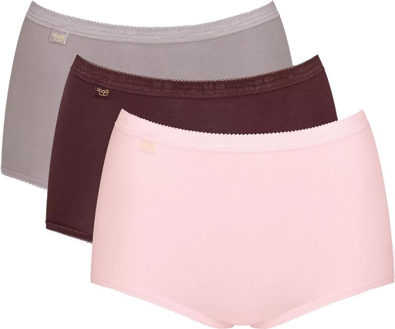 Sloggi Women Basic+ Maxi (3-pack), dames slip, verschillende kleuren
