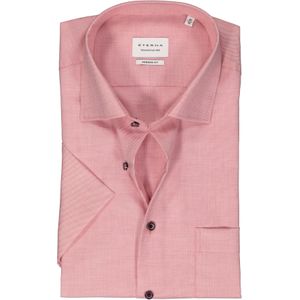 ETERNA modern fit overhemd korte mouw, twill, roze 40