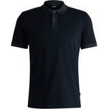 BOSS - Phillipson - Poloshirt - Donkerblauw - 100% Katoen, Slim Fit, Korte Mouwen