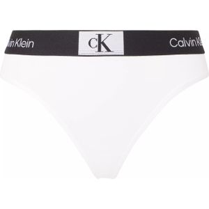 Calvin Klein dames modern thong (1-pack), string, wit -  Maat: M