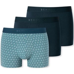 SCHIESSER 95/5 boxer (3-pack), heren short organic cotton geweven elastische tailleband gedessineerd multicolor -  Maat: XL