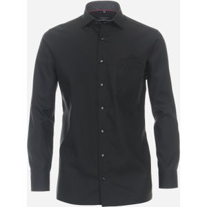CASA MODA comfort fit overhemd, popeline, zwart 51
