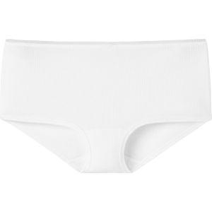 SCHIESSER Personal Fit Rib boxer (1-pack), dames shorts ribstof wit - Maat: 3XL