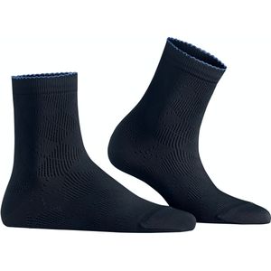 Burlington Chelsea damessokken kort, blauw (marine)