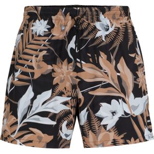 HUGO BOSS Piranha swim shorts, heren zwembroek, midden beige dessin