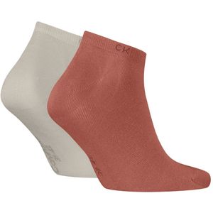 Calvin Klein Sneaker (2-pack), heren enkelsokken, beige