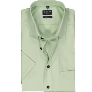 OLYMP modern fit overhemd, korte mouw, structuur, groen 48