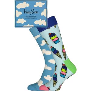 Happy Socks Sunny Day Socks Gift Set (2-pack), unisex sokken in cadeauverpakking - Unisex - Maat: 36-40
