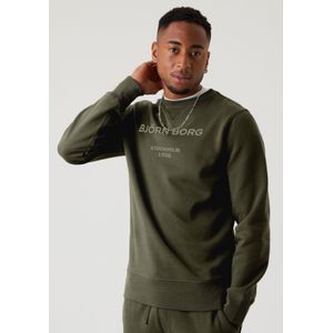 Bjorn Borg - Logo Sweater Groen - Heren - Maat L - Regular-fit