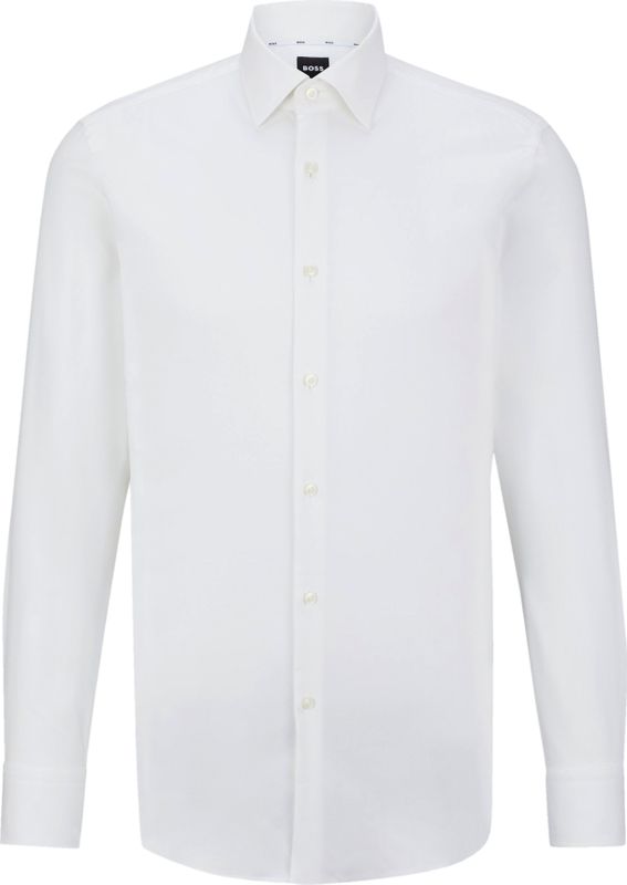 BOSS - Hank - Overhemd - Wit - Twill - Slim Fit
