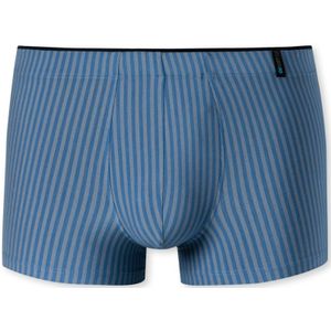 SCHIESSER Long Life Soft boxer (1-pack), heren shorts oceaanblauw gestreept -  Maat: 3XL