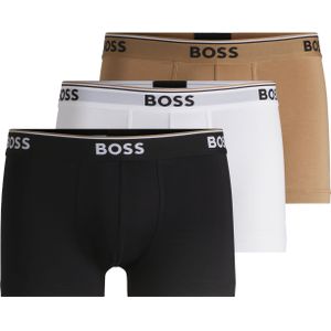 HUGO BOSS Power trunks (3-pack), heren boxers kort, zwart, beige, wit