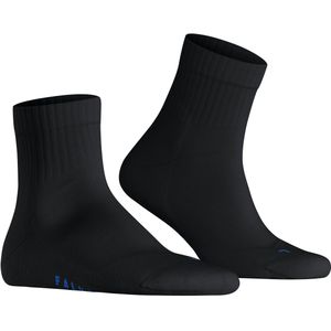 FALKE Run Rib unisex sokken kort, zwart (black) -  Maat: 44-45
