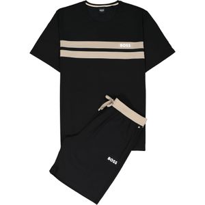 BOSS Short Set, heren lounge set, zwart