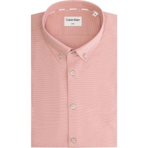 Calvin Klein slim fit overhemd, Chambray Solid Slim Shirt, antiek roze 45