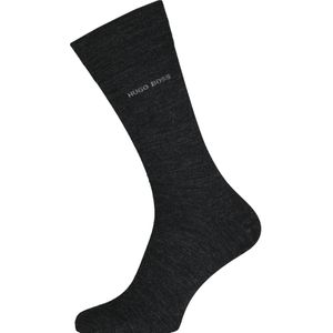 HUGO BOSS John uni (1-pack), herensokken wol met katoen, antraciet