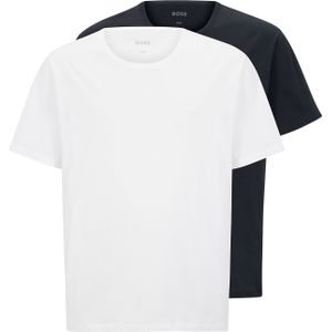 HUGO BOSS Comfort T-shirts relaxed fit (2-pack), heren T-shirts O-hals, blauw -  Maat: 4XL